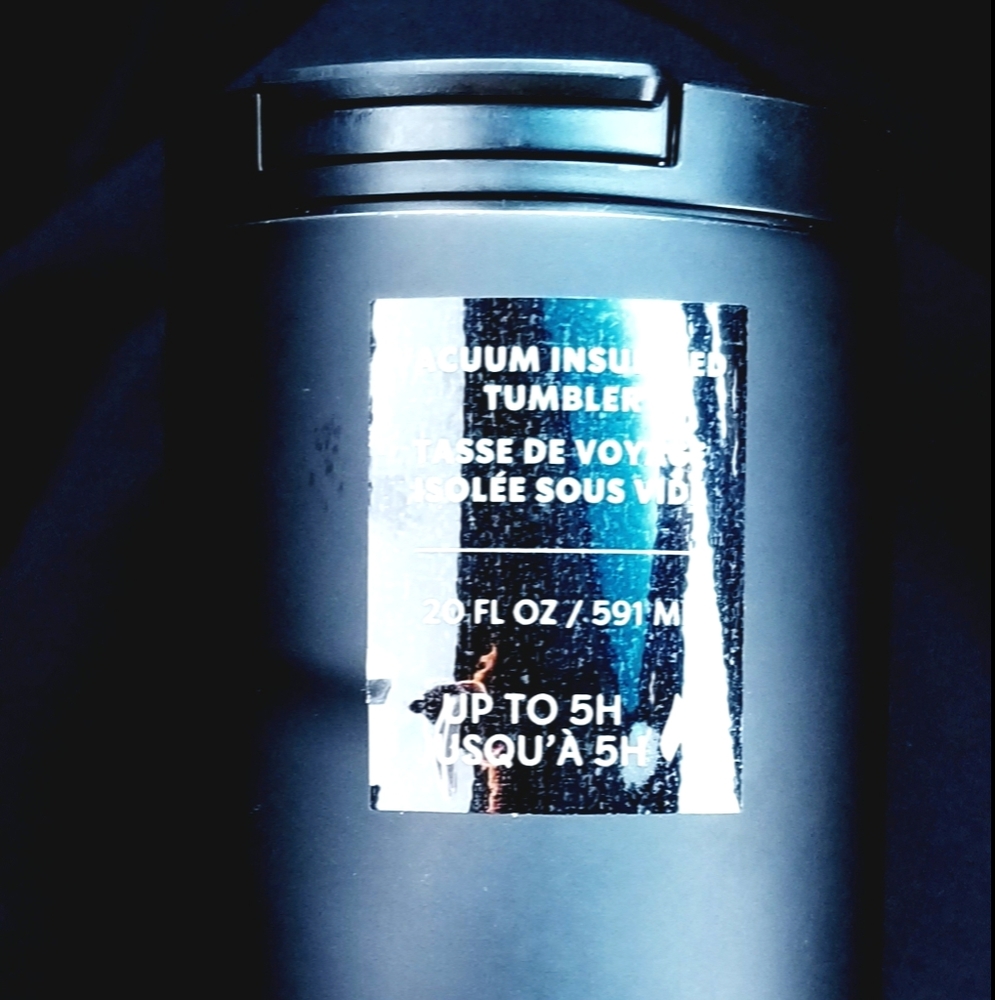 3 Black Stainless-Steel Tumbler - 20 fl oz
